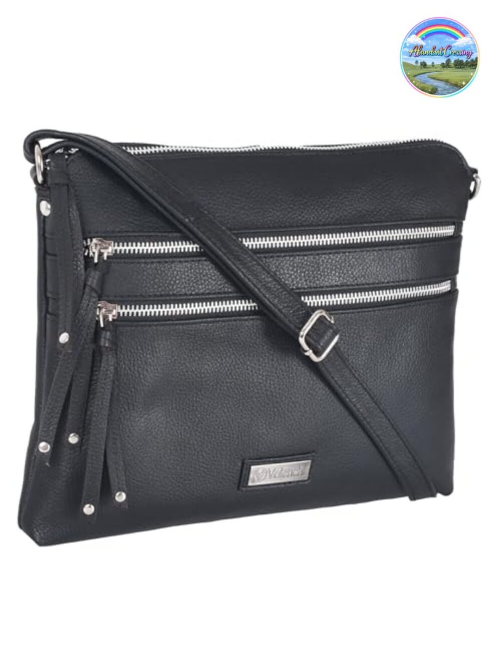 Genuine Leather Crossbody Bag Women Adjustable Strap Purse